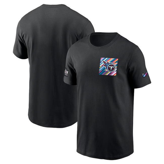 Men's Tennessee Titans Black 2023 Crucial Catch Sideline Tri-Blend T-Shirt - Click Image to Close